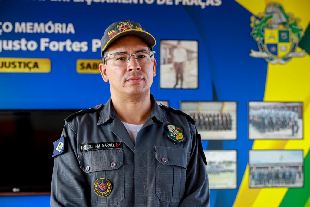 Comandante da ESFAP, tenente-coronel Marcel
