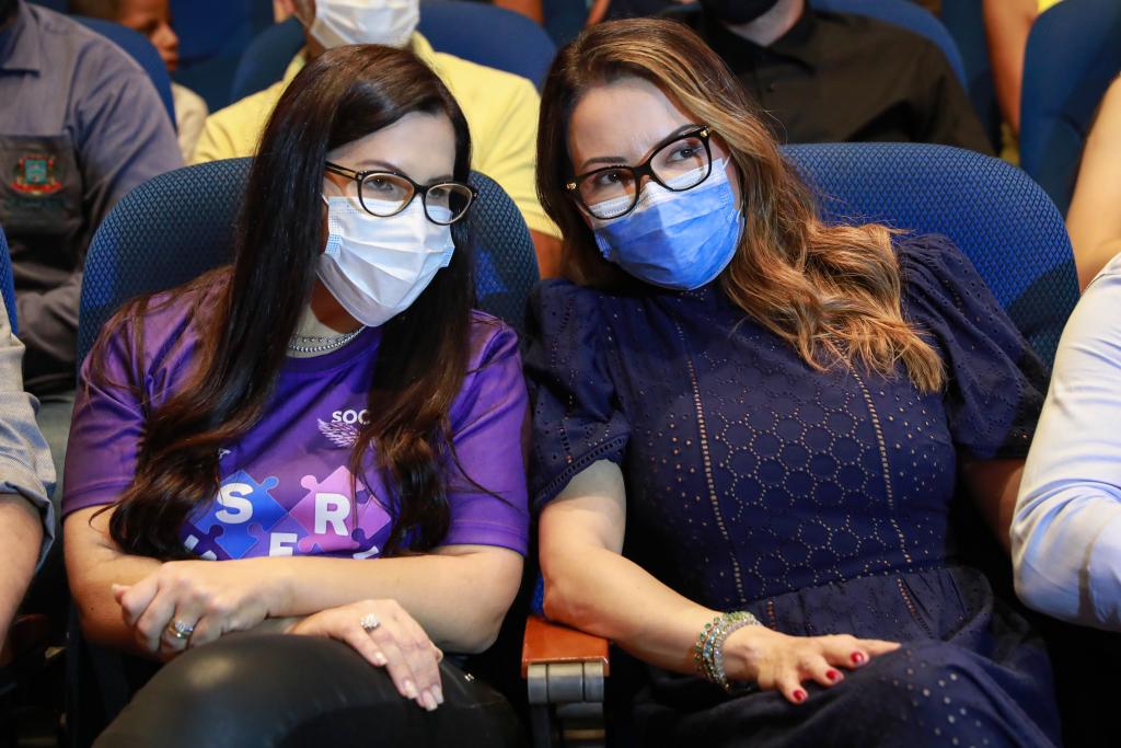 Prefeita de Jaciara Andréia Wagner e primeira-dama de MT Virginia Mendes