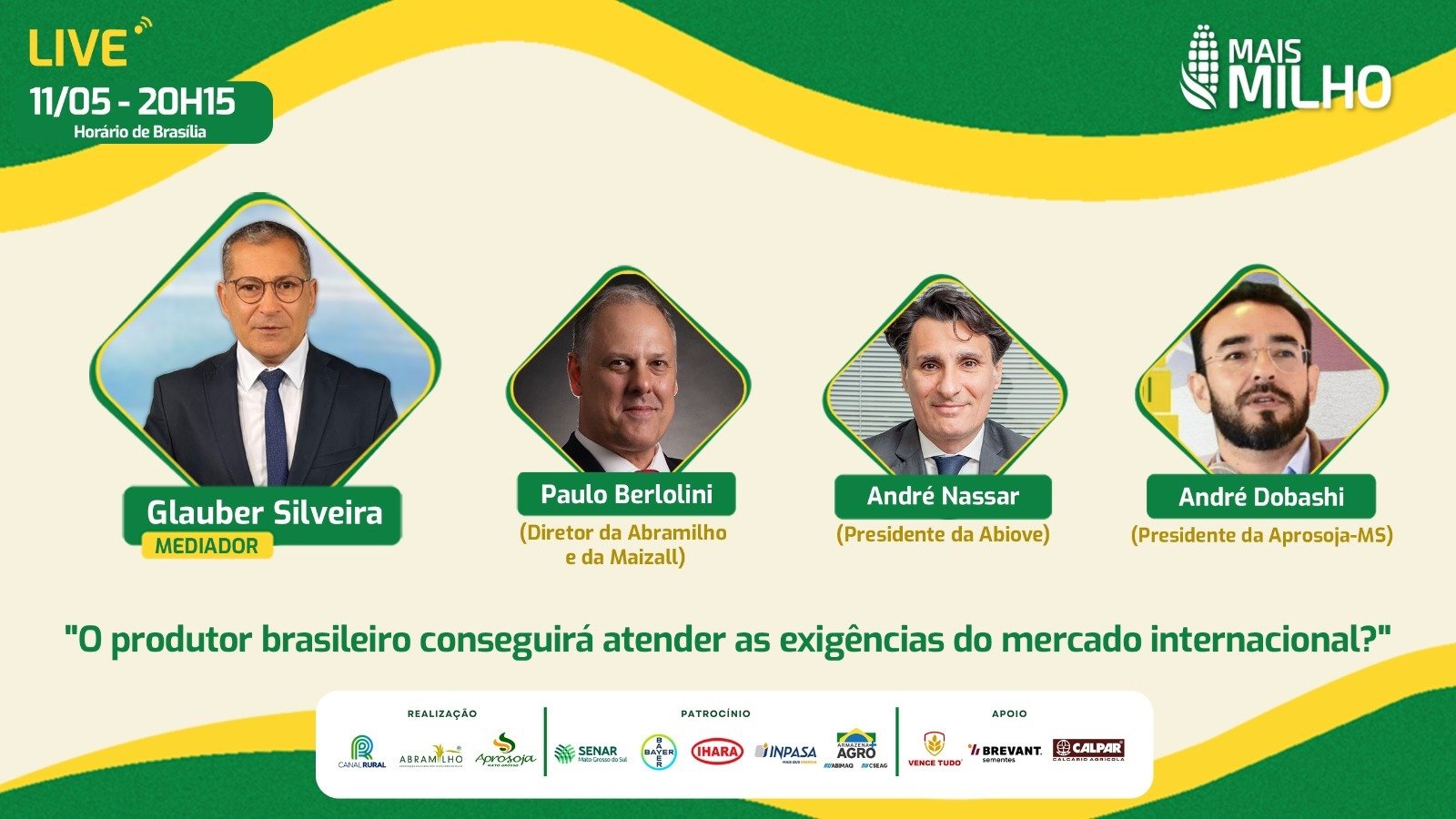 Live Mais Milho 11 de maio